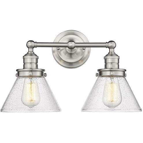 Eyden 2 Light 18.38 inch Brushed Nickel Vanity Light Wall Light
